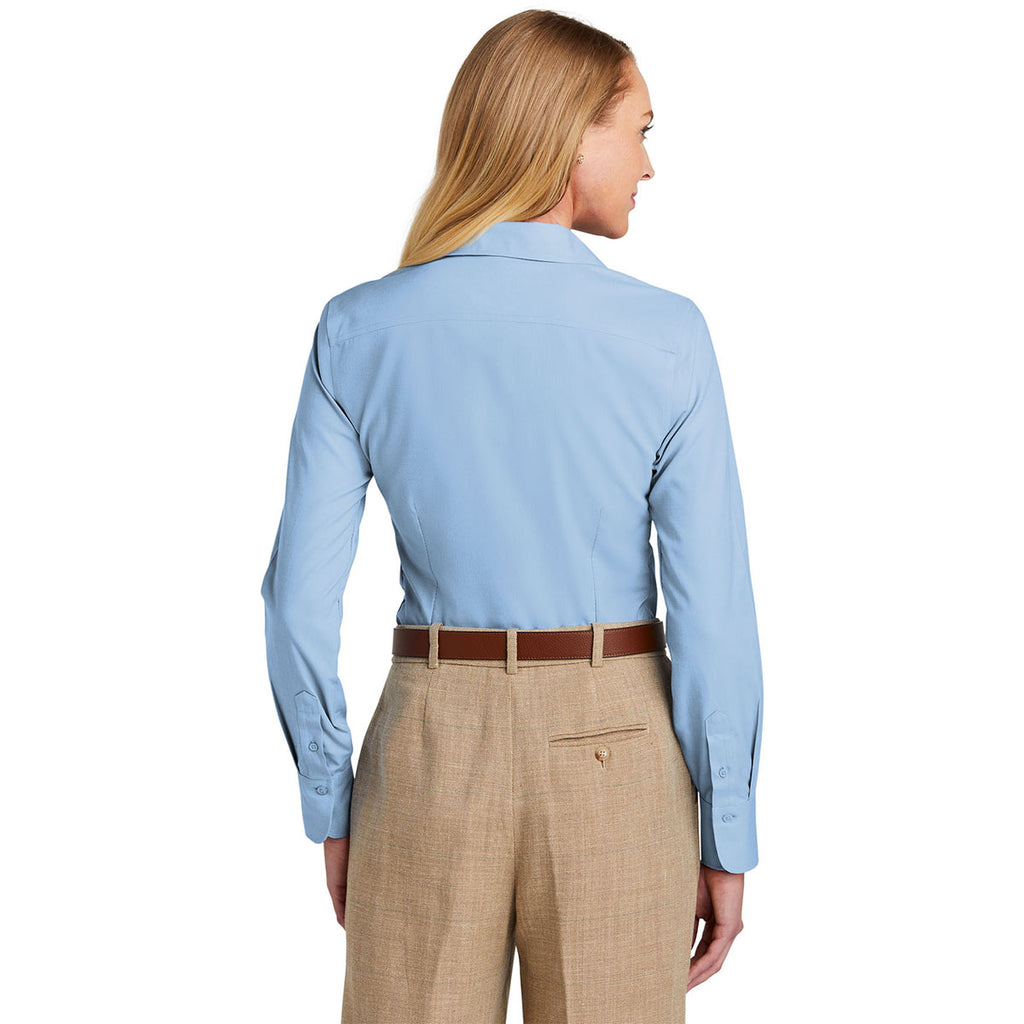 Brooks Brothers Women's Newport Blue Wrinkle-Free Stretch Naildhead Shirt