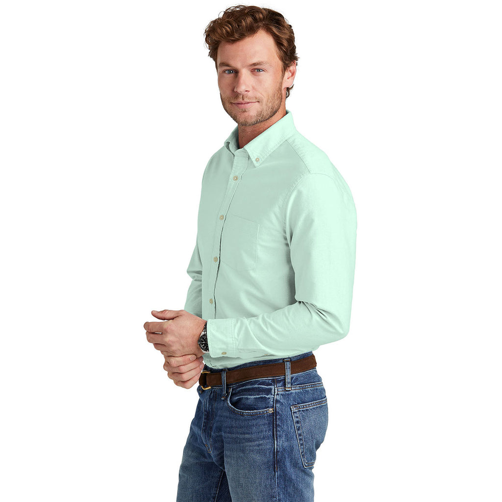 Brooks Brothers Men's Soft Mint Casual Oxford Cloth Shirt
