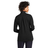 Brooks Brothers Women's Black Heather Mid-Layer Stretch Half Zip