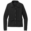 Brooks Brothers Women's Black Heather Mid-Layer Stretch Button Jacket