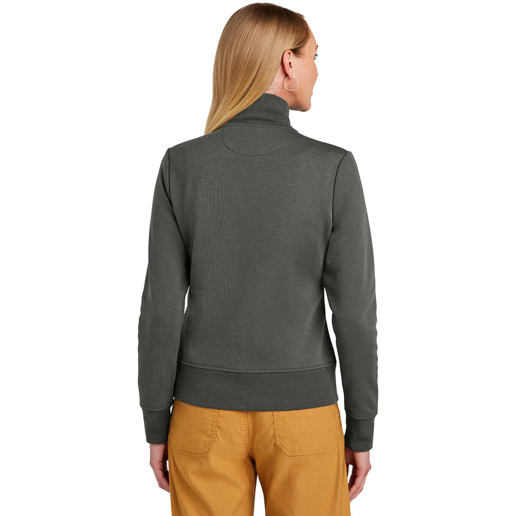 Brooks Brothers Women's Windsor Grey Double-Knit Full Zip