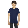 American Apparel Youth Navy 50/50 Poly-Cotton Short Sleeve Tee