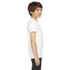 American Apparel Youth White 50/50 Poly-Cotton Short Sleeve Tee