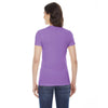 American Apparel Women's Orchid Poly-Cotton Short-Sleeve Crewneck