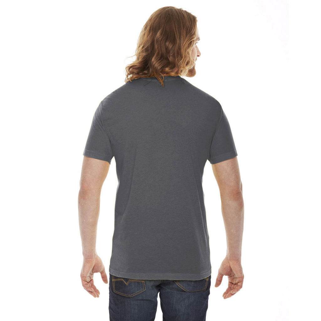 American Apparel Unisex Asphalt Poly-Cotton Short Sleeve Crewneck T-Shirt