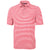 Cutter & Buck Men's Red Virtue Eco Pique Stripped Recycled Tall Polo