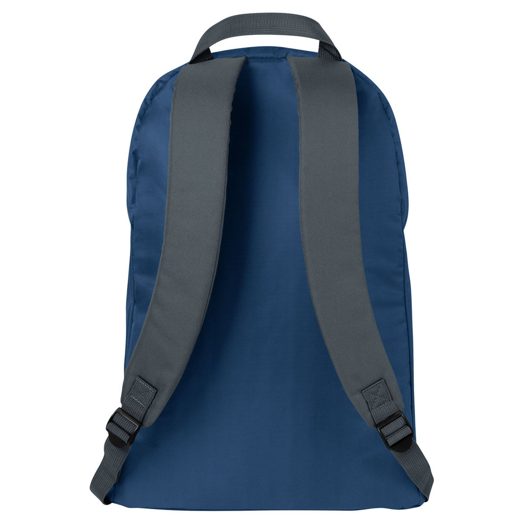 Port Authority Cambridge Blue/Smoke Grey Nailhead Backpack