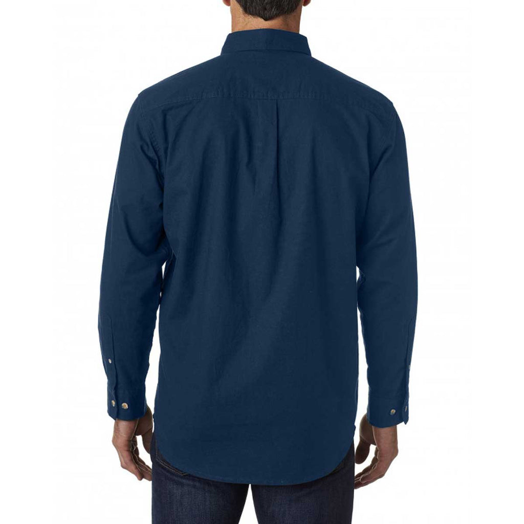 Backpacker Men's Navy Solid Flannel Shirt