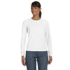 Comfort Colors Women's White 5.4 Oz. Long-Sleeve T-Shirt