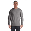 Comfort Colors Men's Grey 6.1 Oz. Long-Sleeve Pocket T-Shirt