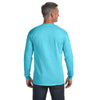 Comfort Colors Men's Lagoon Blue 6.1 Oz. Long-Sleeve Pocket T-Shirt