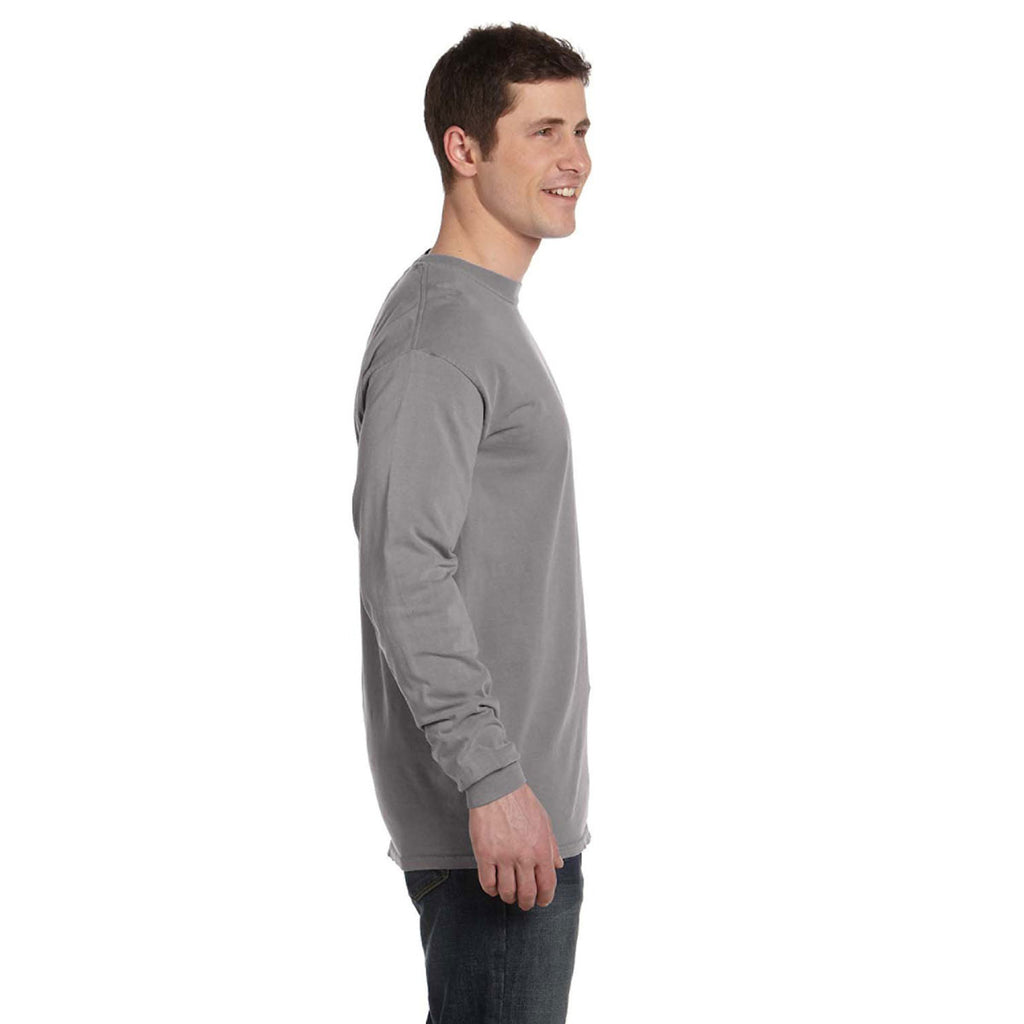 Comfort Colors Men's Grey 6.1 Oz. Long-Sleeve T-Shirt