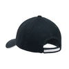 Port Authority Charcoal Blue/White Sandwich Bill Cap with Striped Closure