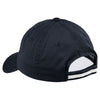Port Authority Classic Navy/White Sandwich Bill Cap with Striped Closure