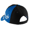 Port Authority Black/Royal/White Colorblock Racing Cap with Flames