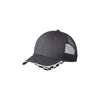 Port Authority Magnet Grey Checkered Racing Mesh Back Cap