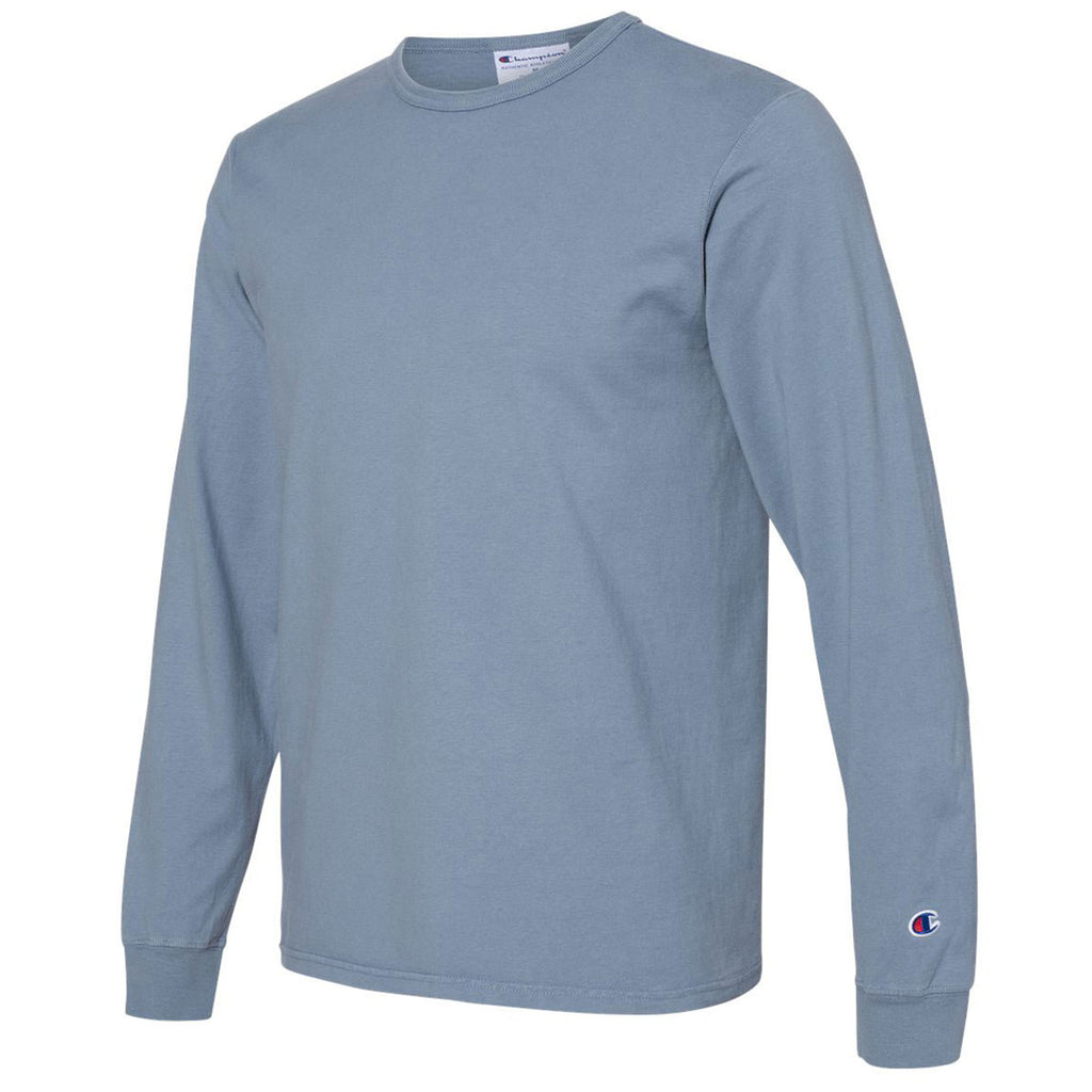 Champion Men's Saltwater Garment Dyed Long Sleeve T-Shirt