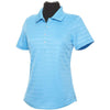 Callaway Women's Pool Blue Textured Performance Polo