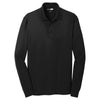 CornerStone Men's Black Select Snag-Proof Long Sleeve Polo