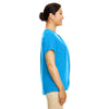 Devon & Jones Women's Ocean Blue Perfect Fit Short-Sleeve Crepe Blouse