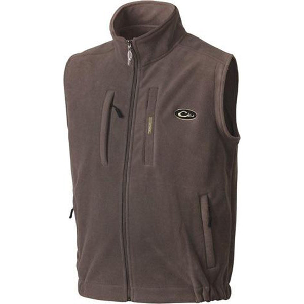 Drake Waterfowl Men's Grey MST Solid Windproof Layering Vest