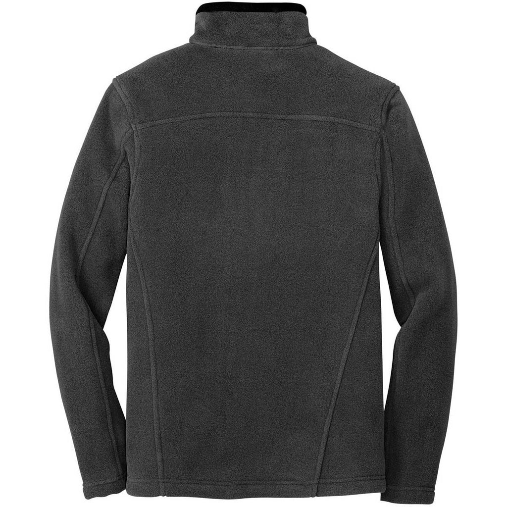 Eddie Bauer Men's Grey Steel Quarter-Zip Fleece Pullover