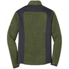 Eddie Bauer Men's Evergreen/Grey Steel Full-Zip Sherpa Fleece Jacket