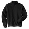 Port Authority Men's Black Flatback Rib 1/4-Zip Pullover
