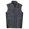 Port Authority Men's Charcoal Heather/Black R-Tek Pro Fleece Full-Zip Vest