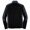 Port Authority Men's Black/ Battleship Grey Colorblock Microfleece Jacket