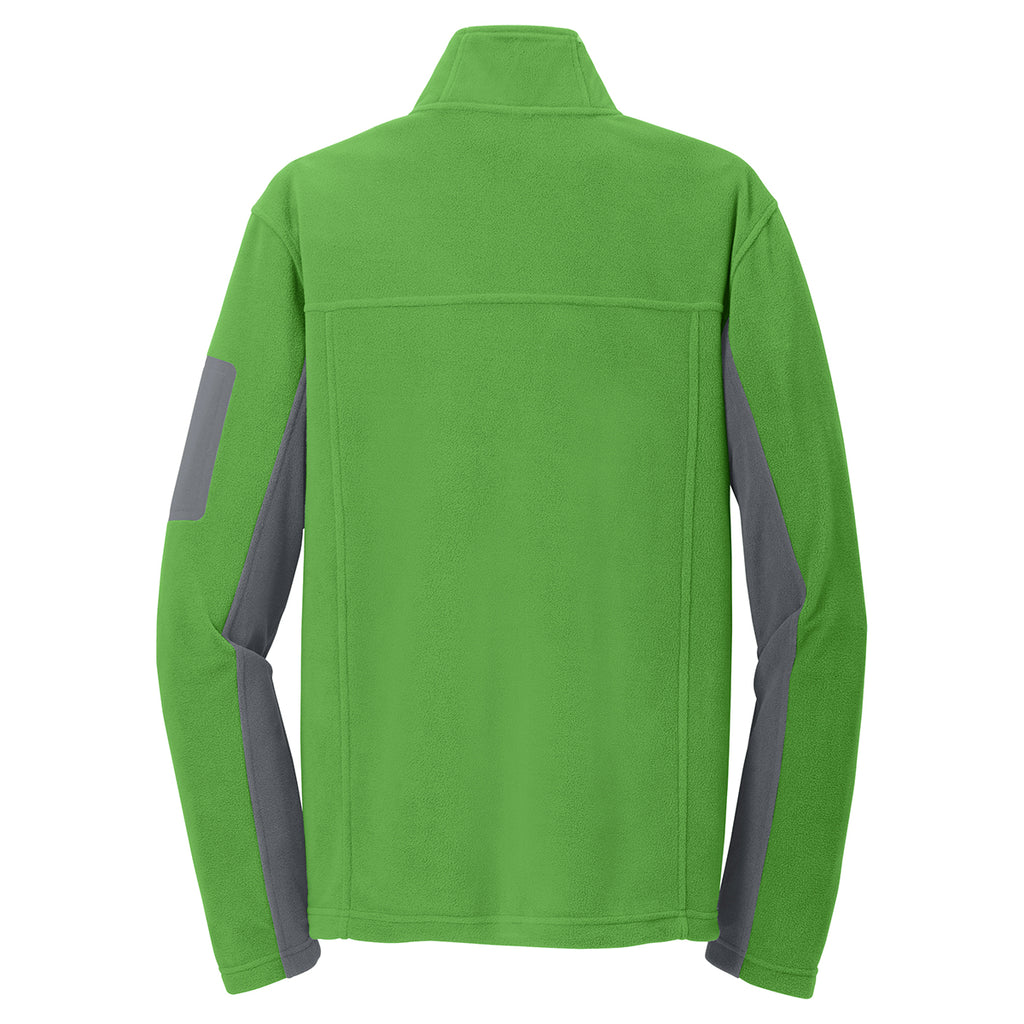 Port Authority Men's Vine Green/Magnet Summit Fleece Full-Zip Jacket