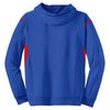 Sport-Tek Men's True Royal/True Red Tech Fleece Colorblock Hooded Sweatshirt