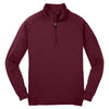 Sport-Tek Men's Maroon Tech Fleece 1/4-Zip Pullover