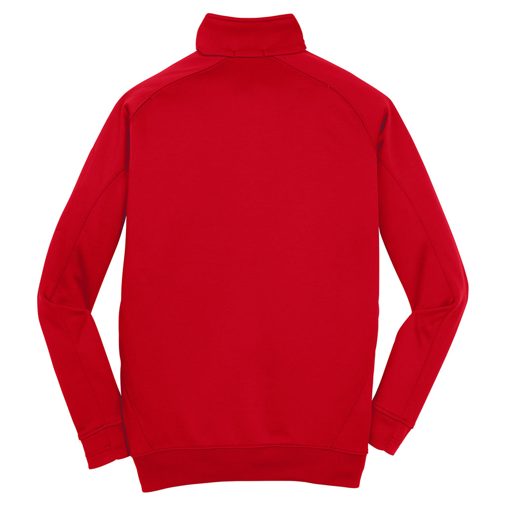 Sport-Tek Men's True Red Tech Fleece 1/4-Zip Pullover