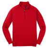 Sport-Tek Men's True Red Tech Fleece 1/4-Zip Pullover