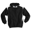 Sport-Tek Men's Black Pullover Hooded Sweatshirt with Contrast Color