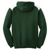 Sport-Tek Men's Forest Green Pullover Hooded Sweatshirt with Contrast Color