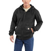 Carhartt Men's Black Flame-Resistant Heavyweight Zip-Front Hooded Sweatshirt