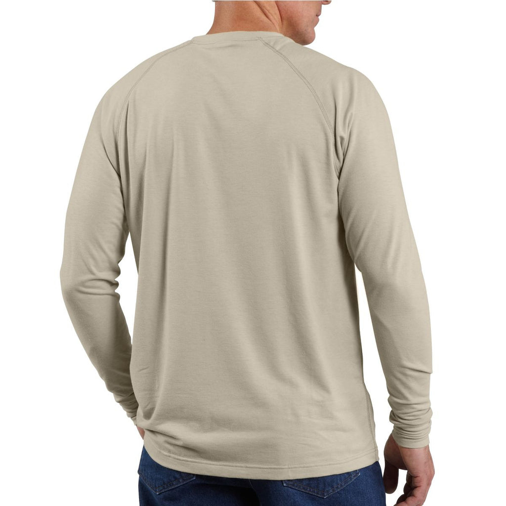 Carhartt Men's Sand Flame-Resistant Force Long Sleeve T-Shirt