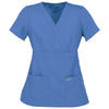 Grey's Anatomy Women's Ceil Blue Mock Wrap Top