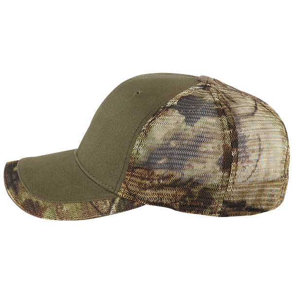 Paramount Apparel Earth Olive/Realtree Xtra Green Camo Mesh Cap