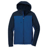 Port Authority Men's Night Sky Blue/Dress Blue Navy Hooded Core Soft Shell Jacket