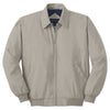 Port Authority Men's Khaki/Solid Bright Navy Lining Casual Microfiber Jacket
