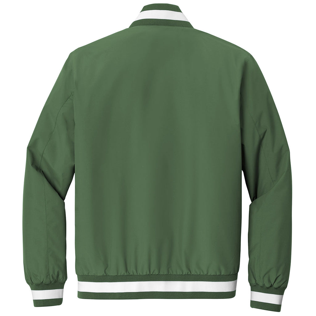 Sport-Tek Men's Forest Green Insulated Varsity Jacket