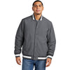 Sport-Tek Men's Graphite Insulated Varsity Jacket