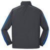 Sport-Tek Men's Graphite Grey/True Royal/White Piped Colorblock Wind Jacket