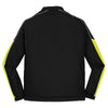 Sport-Tek Men's Black/Citron/White Piped Colorblock 1/4-Zip Wind Shirt