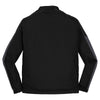 Sport-Tek Men's Black/Graphite Grey/Graphite Grey Piped Colorblock 1/4-Zip Wind Shirt