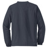 Sport-Tek Men's Graphite Grey V-Neck Raglan Wind Shirt