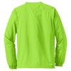 Sport-Tek Men's Lime Shock V-Neck Raglan Wind Shirt